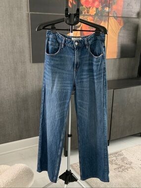 Dynamite Heidi Wide-Leg Jeans - Dark Blue 10/30